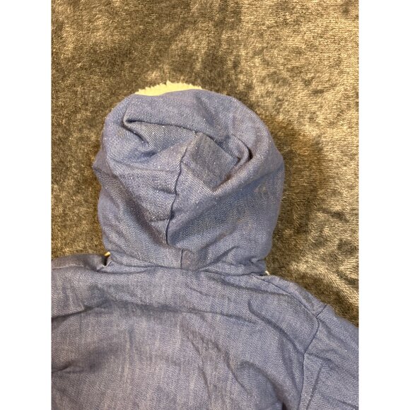 Vintage 1970's Quiltex Demin-look and Faux Fur Coat with Heart Applique and Rick - Picture 9 of 9